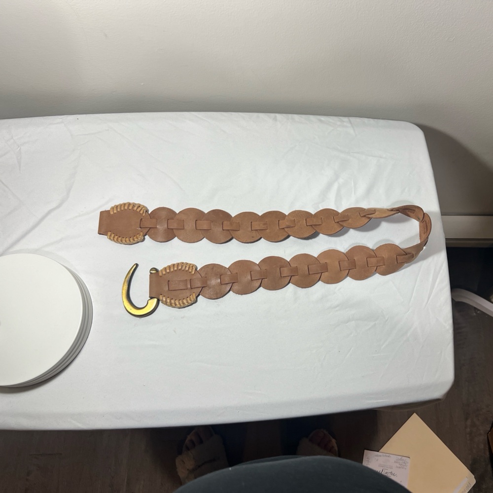 Cocobelle tan leather belt
